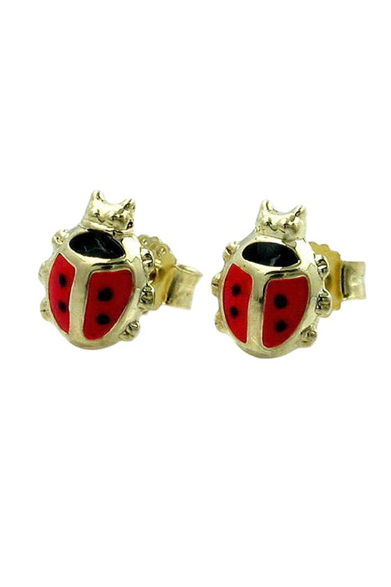 EARRINGS LADYBIRD 9K GOLD