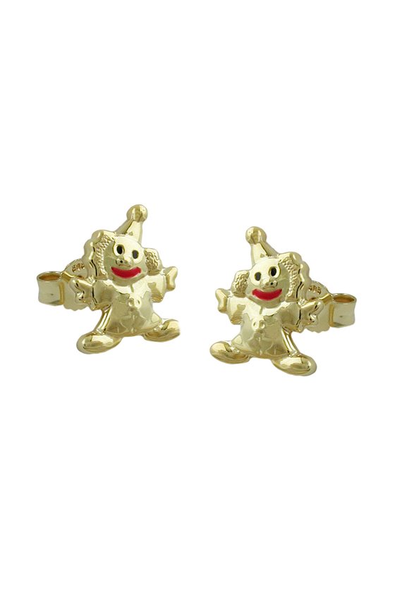 EARRINGS CLOWN 9K GOLD