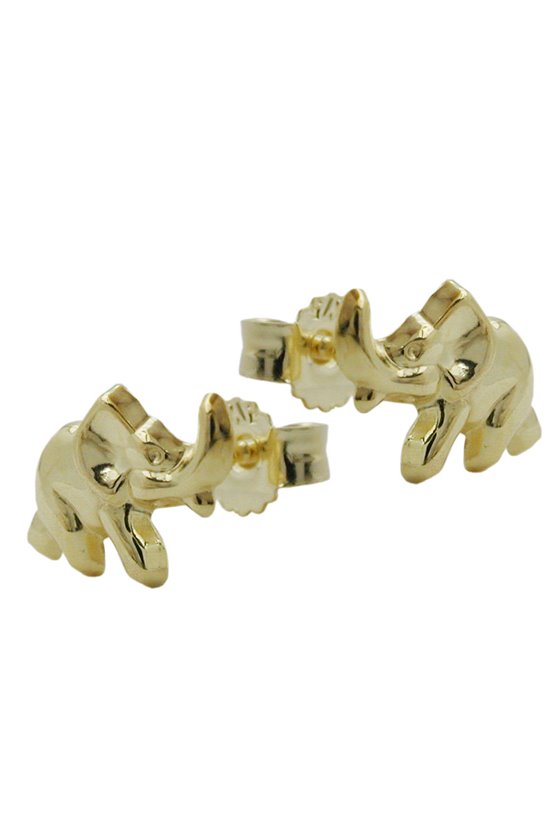 EARRINGS ELEPHANTS 9KT GOLD