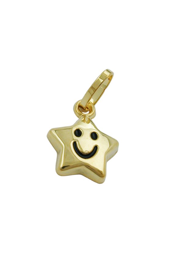 PENDANT 9K GOLD STAR WITH FACE