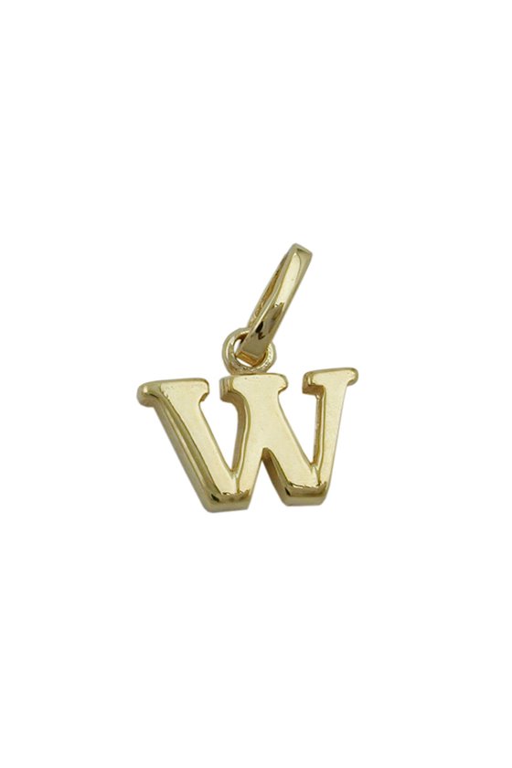 PENDANT INITIALE W 9K GOLD