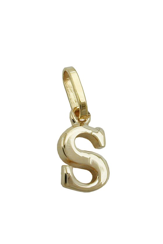 PENDANT INITIALE S 9K GOLD