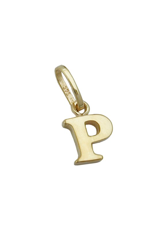 PENDANT INITIALE P 9K GOLD