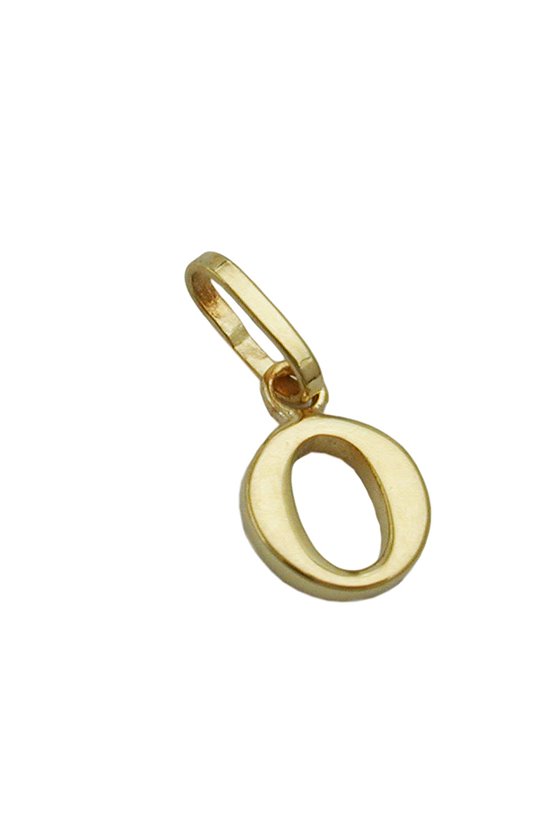 PENDANT INITIALE O 9K GOLD