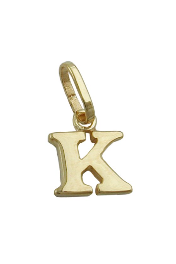 PENDANT INITIALE K 9K GOLD