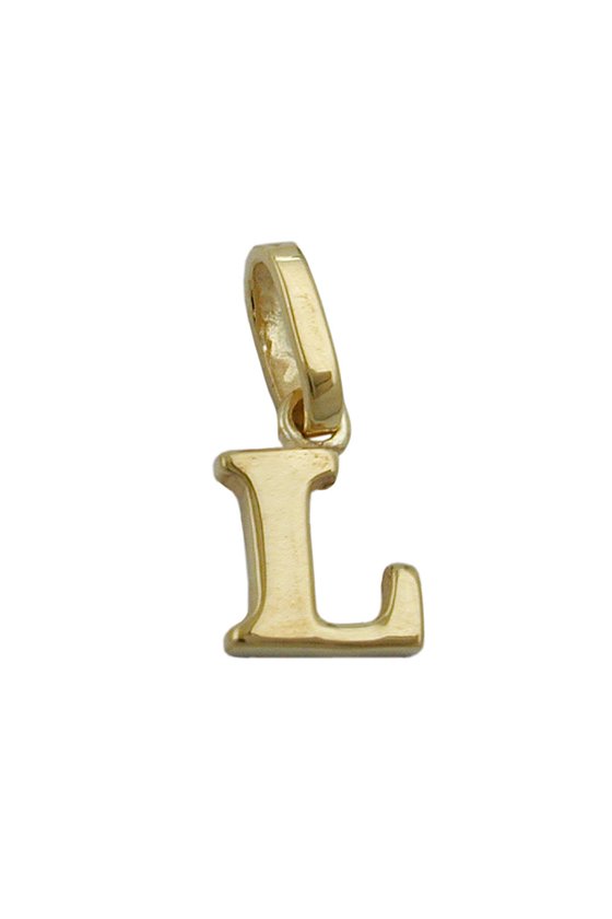 PENDANT INITIALE L 9K GOLD