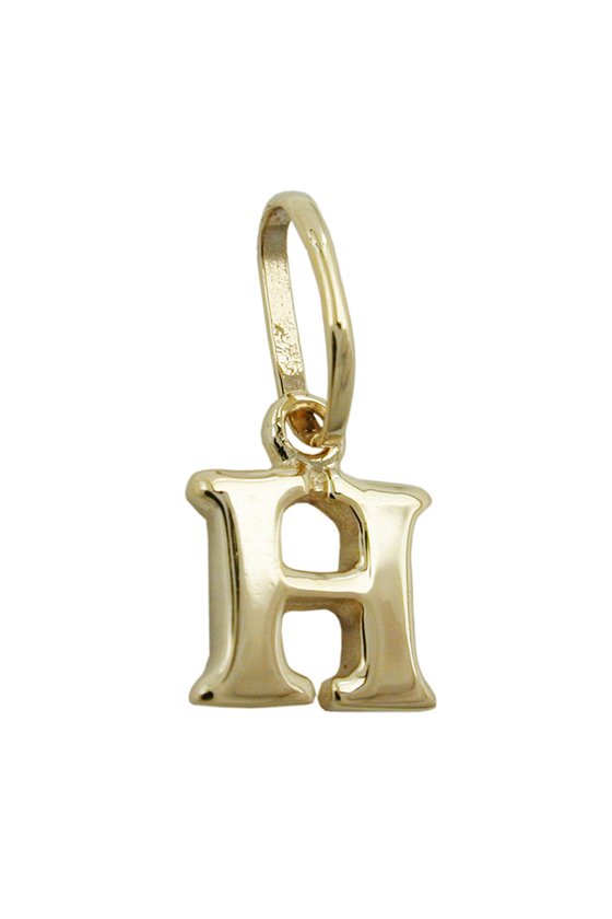 PENDANT INITIALE H 9K GOLD