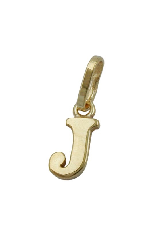 PENDANT INITIALE J 9K GOLD
