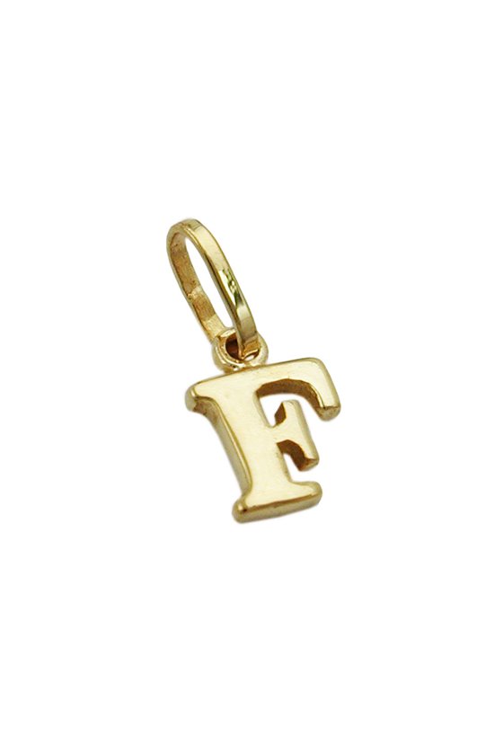 PENDANT INITIALE F 9K GOLD