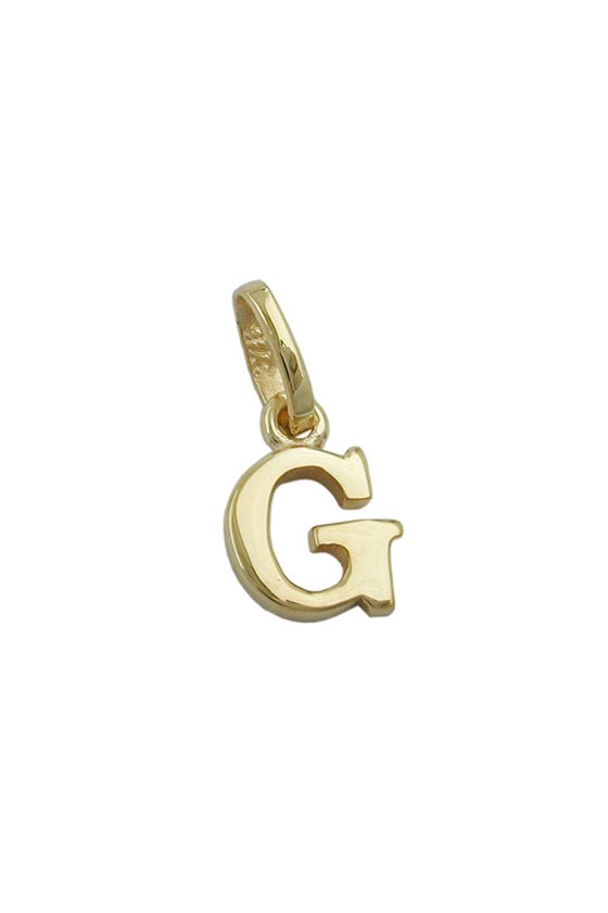 PENDANT INITIALE G 9K GOLD