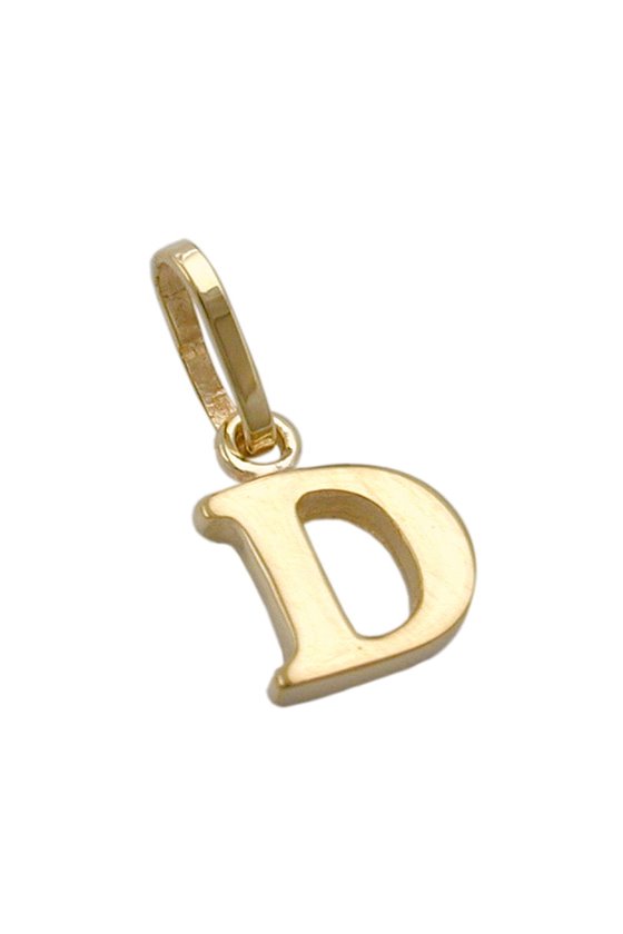 PENDANT INITIALE D 9K GOLD