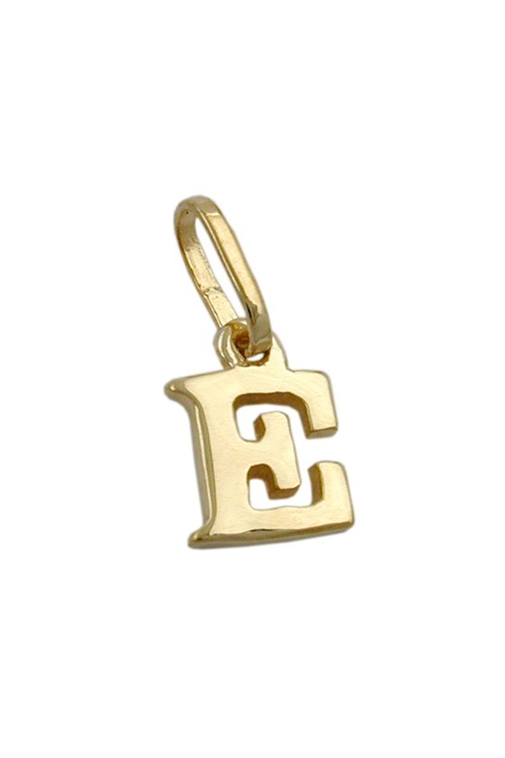 PENDANT INITIALE E 9K GOLD