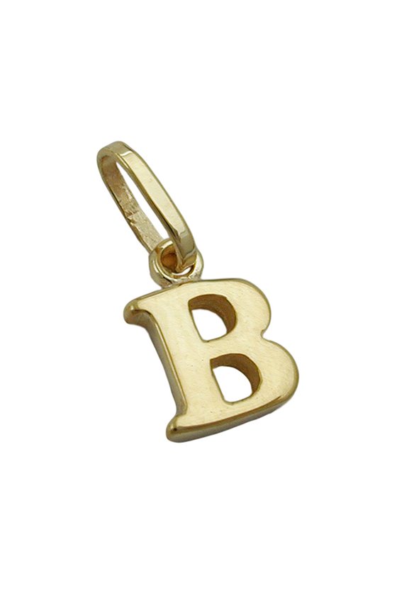PENDANT INITIALE B 9K GOLD