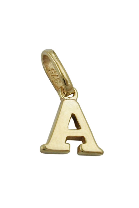 PENDANT INITIALE A 9K GOLD