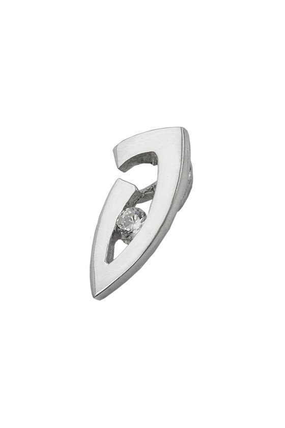 PENDANT ZIRCONIAS 9K WHITE-GOLD