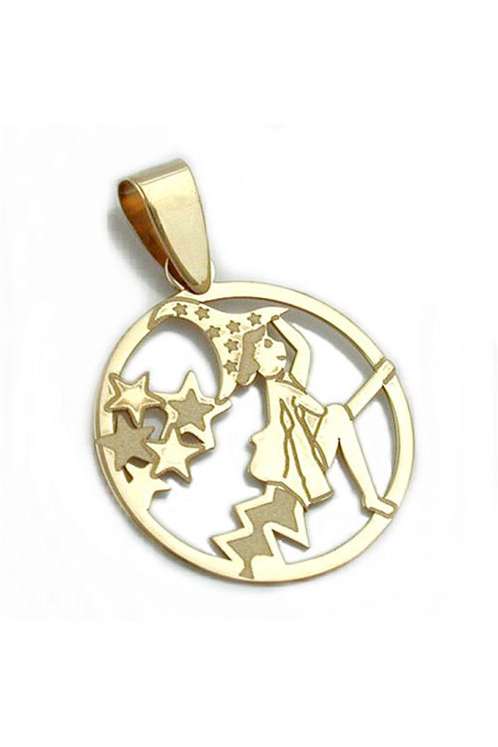 PENDANT OLD HAG 9K GOLD