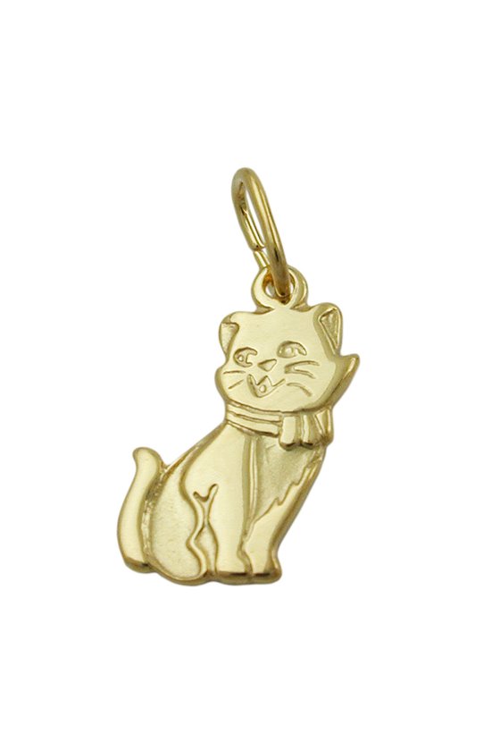 PENDANT CAT 8K GOLD