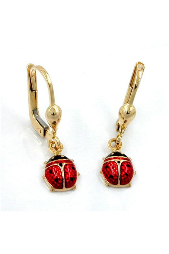 EARRINGS LADY BIRD 9K GOLD
