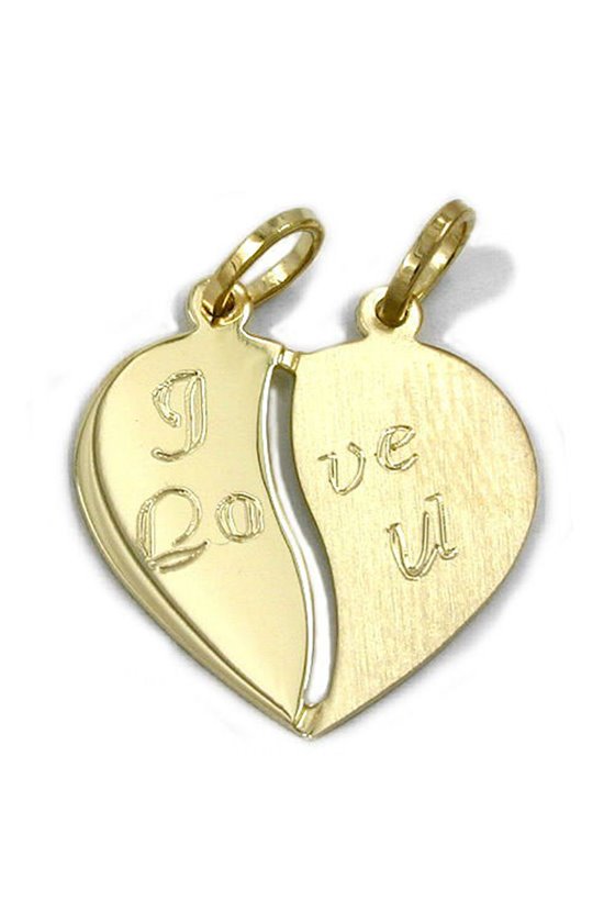 PENDANT FRIENDSHIP HEART 14K GOLD