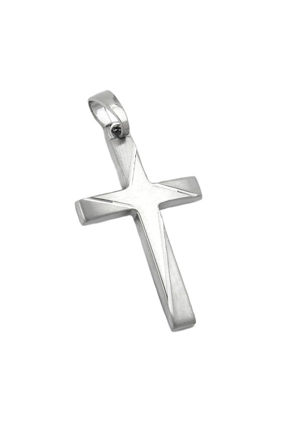 PENDANT CRUCIFIX 14K WHITE GOLD
