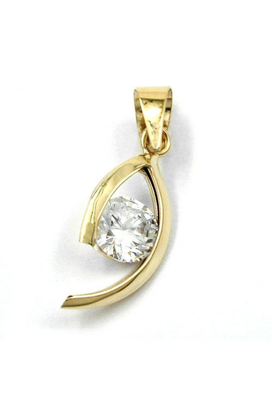 PENDANT FANTASY ZIRCONIA 9K GOLD