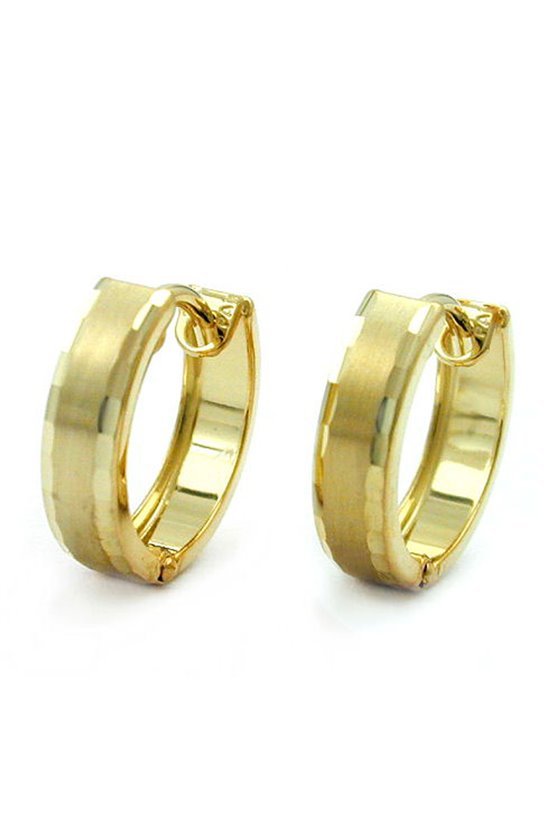 EARRINGS HOOP 12MM 9K GOLD