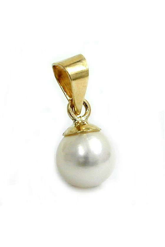 PENDANT PEARL 6MM 9K GOLD
