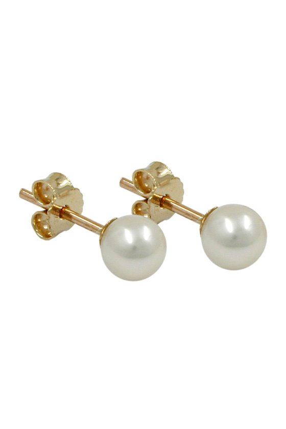 EARRINGS PEARL 5MM 9K GOLD