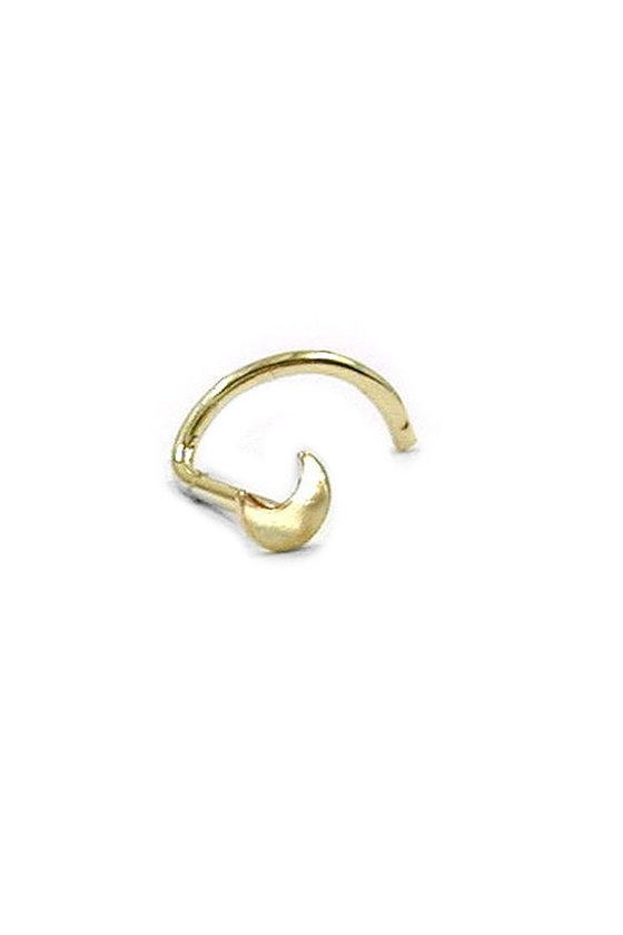 NOSE SCREW SMALL LUNE 14K GOLD