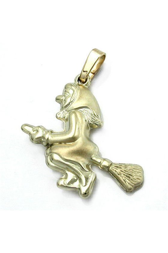 PENDANT OLD HAG WITCH 14K GOLD