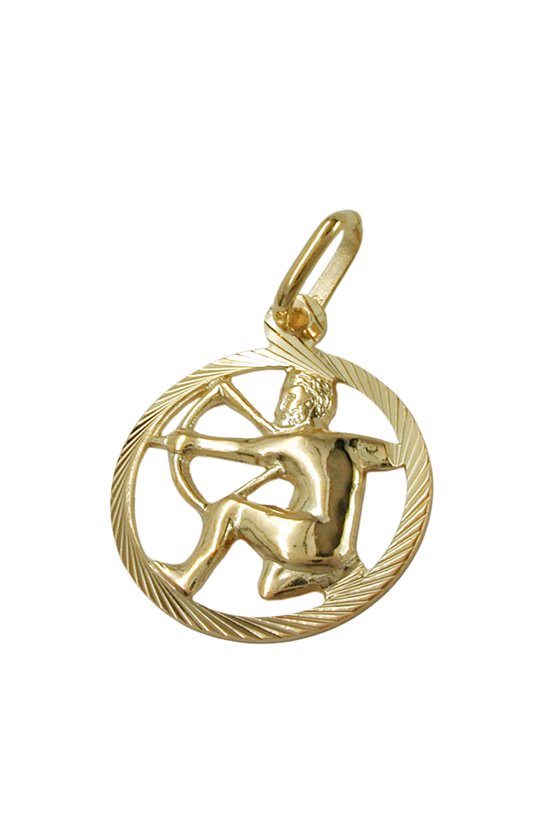 PENDANT ZODIAC SIGN SAGITTARIUS 9KT GOLD