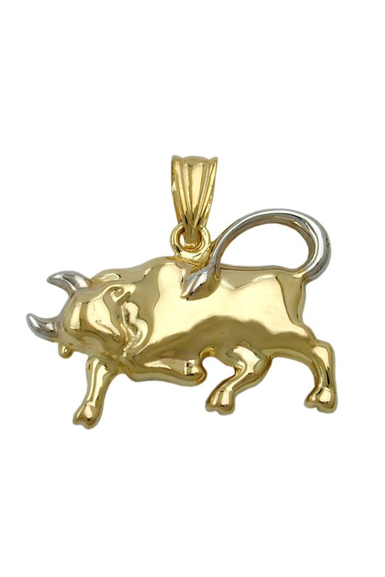 PENDANT ZODIAC SIGN TAURUS 9K GOLD