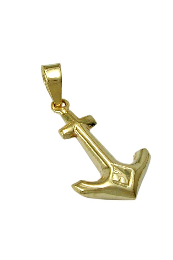 PENDANT ANCHOR 9K GOLD