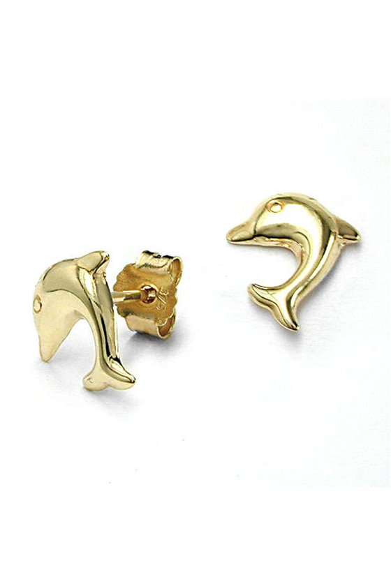EARRINGS DOLPHINS 9K GOLD