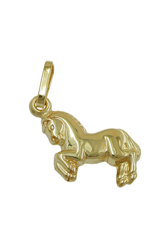 PENDANT SMALL HORSE 9K GOLD