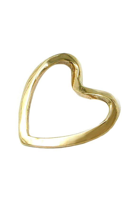 PENDANT OPEN HEART 9K GOLD