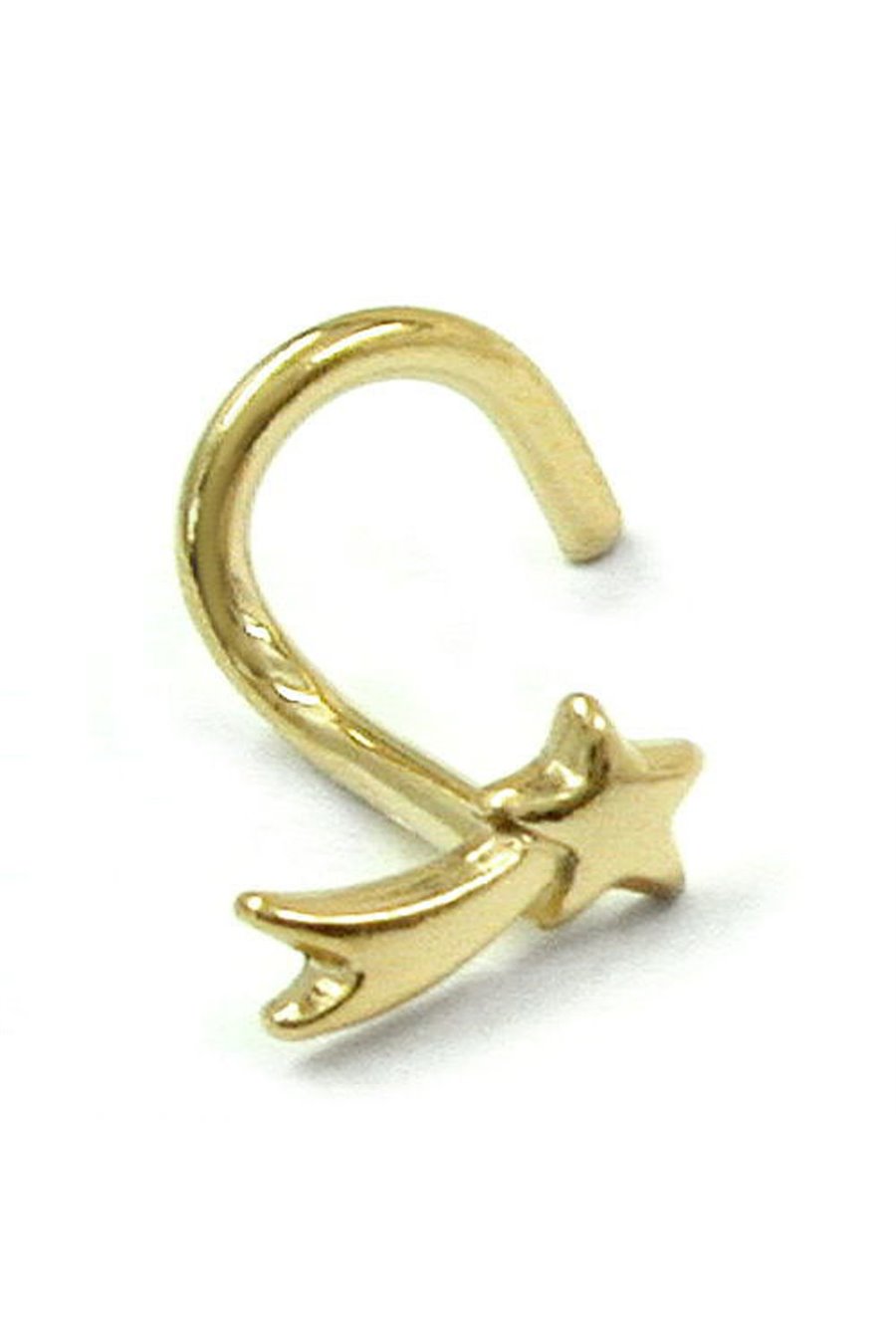NOSE SCREW SHOOTING STAR 18KT GOLD