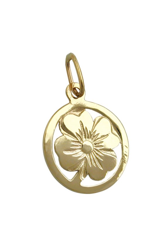 PENDANT CLOVER LEAF 9K GOLD