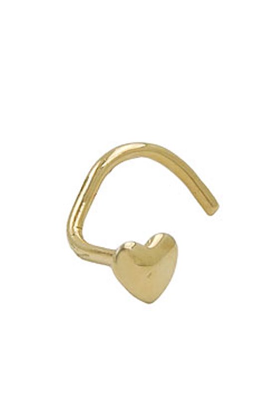 NOSE STUD HEART 1,5MM 18K GOLD