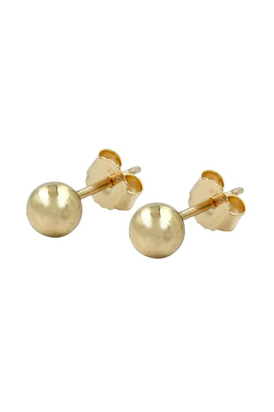EARRINGS BALLS 4MM 9K GOLD