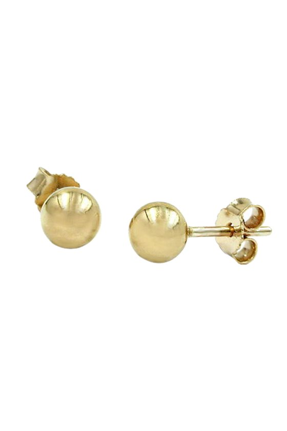 STUD EARRINGS BALLS 5MM 9K GOLD