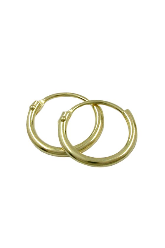 HOOP EARRINGS 12MM 9K GOLD