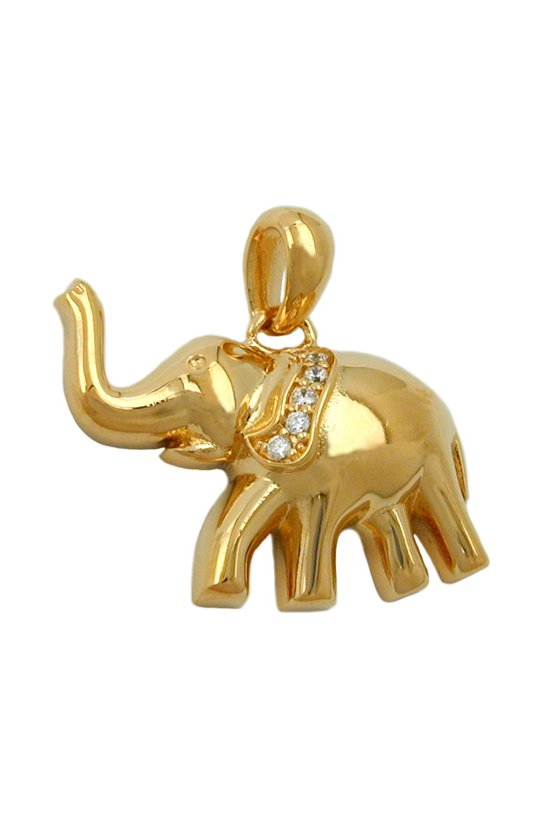 PENDANT ELEPHANT 3 MICRON GOLD-PLATED