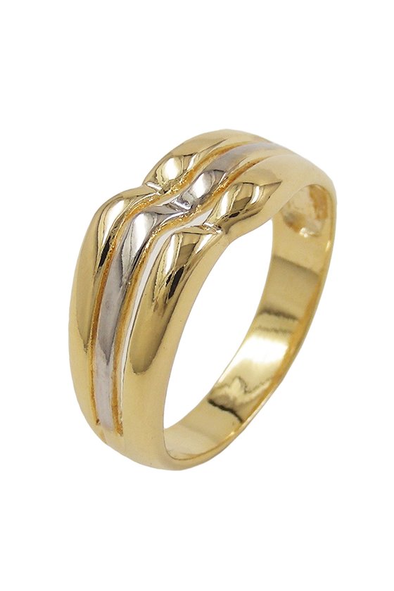 RING 8MM 18CT GOLD PLATED