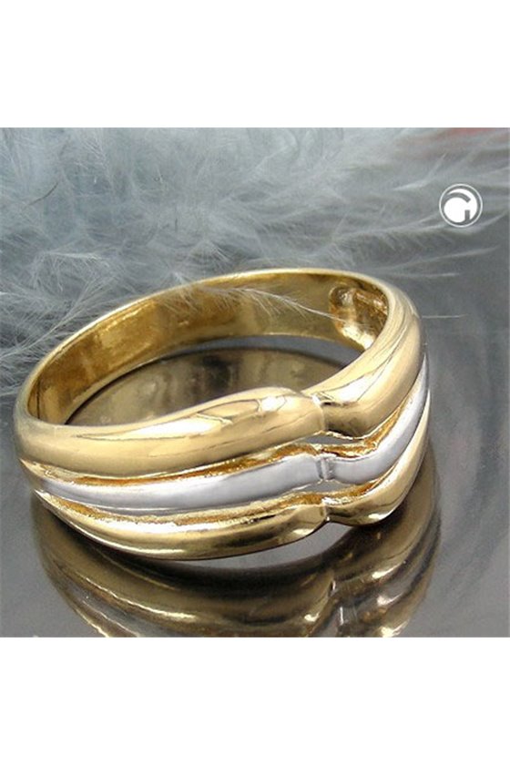 RING 8MM 18CT GOLD PLATED
