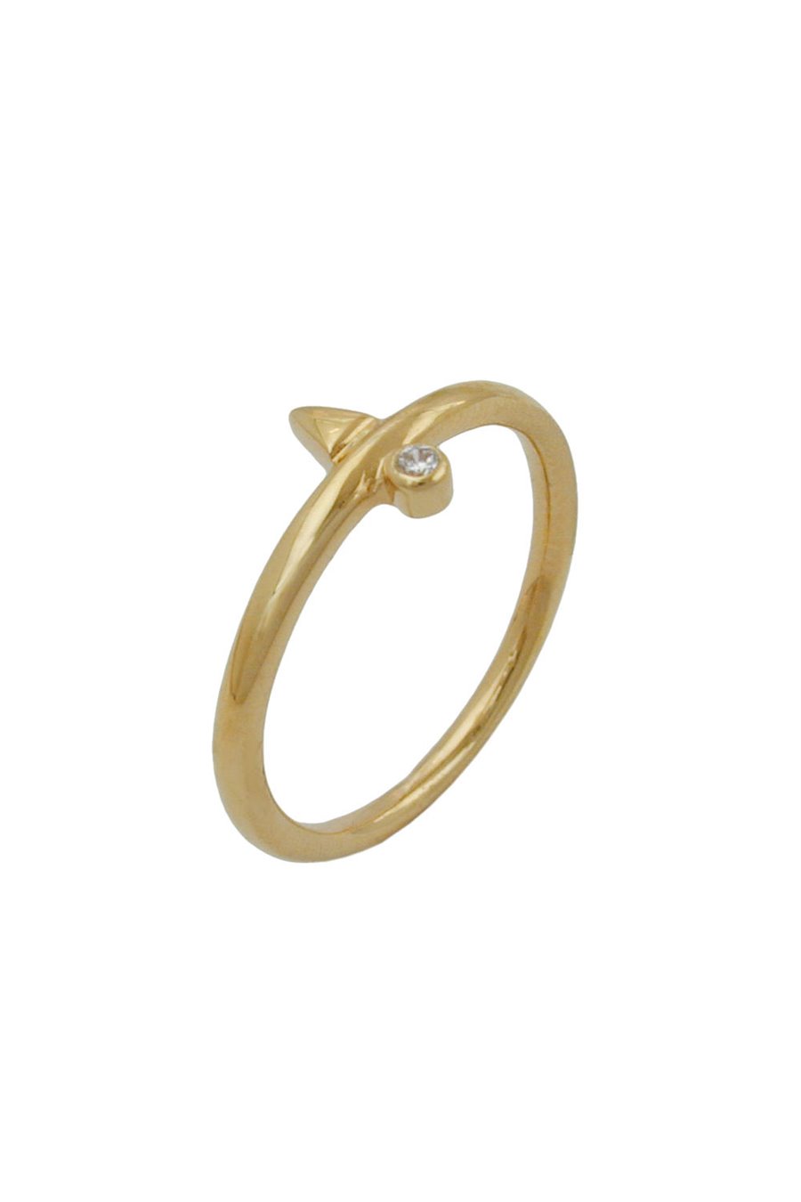 RING ZIRCONIA GOLD PLATED