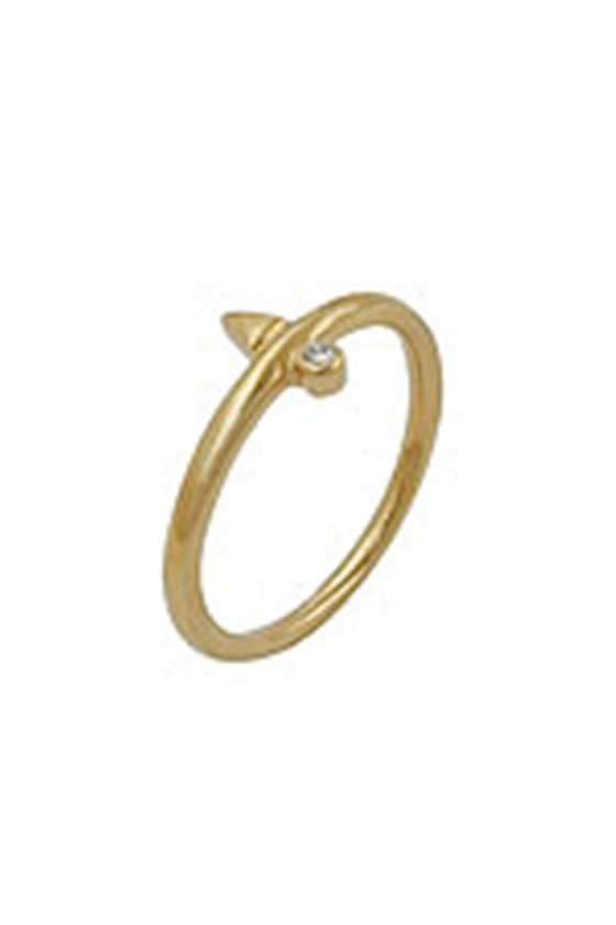 RING ZIRCONIA GOLD PLATED