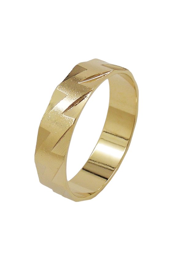 RING 5MM 18K GOLD PLATED