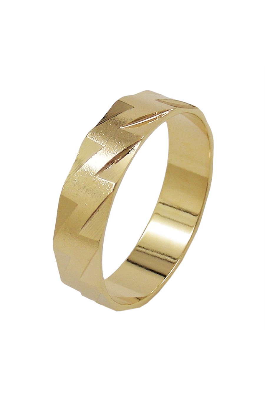 RING 5MM 18K GOLD PLATED