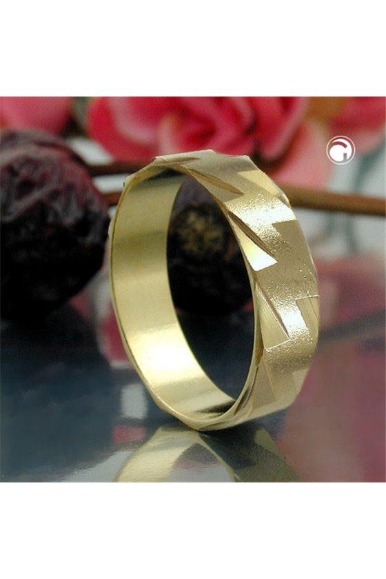 RING 5MM 18K GOLD PLATED